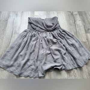 Tevolio grey strapless dress size 18W